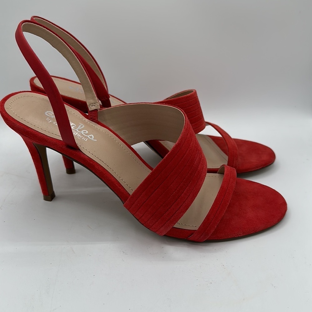 Charles By Charles David Helix Red-Orange Suede S… - image 2